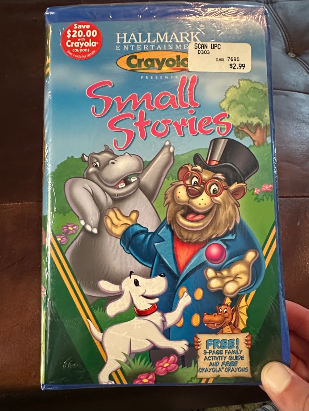 Crayola Small Stories New Sealed VHS Blue & Green Cover